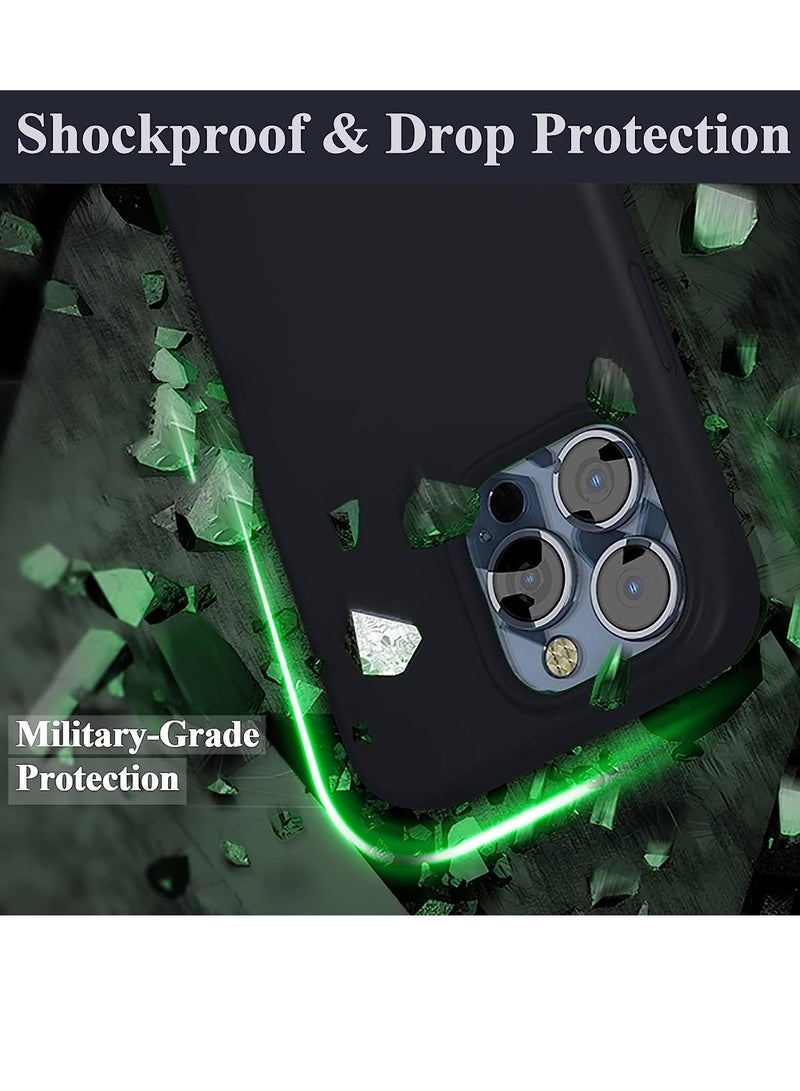 Silicone Case for iPhone 14 Pro, Compatible with iPhone 14 Pro Liquid Silicone Gel Rubber Slim Shockproof Protective Phone Case with Soft Anti-Scratch Microfiber Lining - Image 4