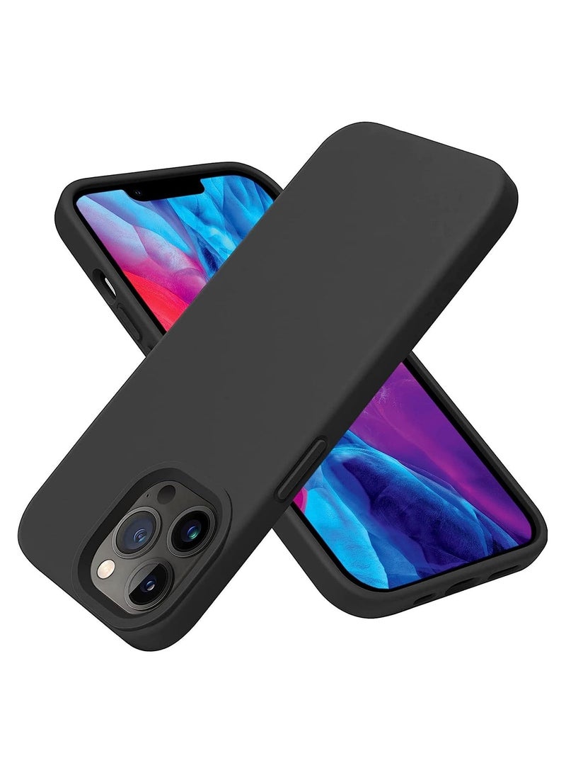 Silicone Case for iPhone 14 Pro, Compatible with iPhone 14 Pro Liquid Silicone Gel Rubber Slim Shockproof Protective Phone Case with Soft Anti-Scratch Microfiber Lining - Image 1