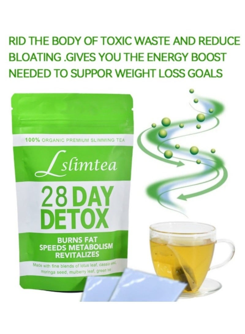 Wins Town 28-Day Organic Weight Loss Tea: Promotes Fat Digestion and Absorption, Aids Bowel Movement, Supports Stomach Health, Helps Digestion, Reduces Accumulation of Abdominal Fat - Image 2