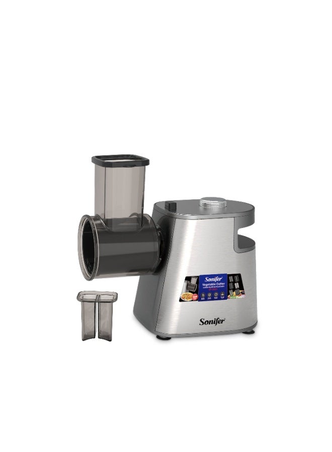 Sonifer 6-in-1  Electric Vegetable Slicer & Dicer Multifunction Food Processor 500W 6 Detachable Stainless Steel Blades for SlicingShredding & Dicing  Automatic Salad Maker & Chopper - Image 1