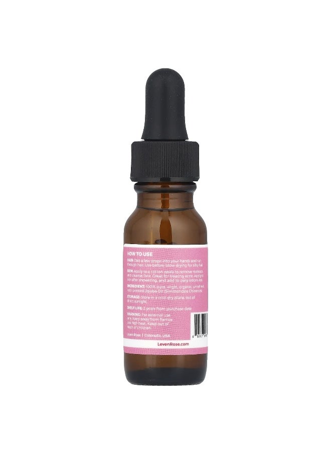 Leven Rose Leven Rose, 100% Pure & Organic Jojoba Oil, 0.5 fl oz (15 ml)  - Image 2