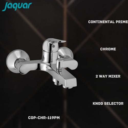 JAQUAR Continental Prime Series Normal Flow Exposed Part Kit 2 Way Diverter (Chrome), COP-119PM | Connections - Only to Spout & Hand Shower | Wall Mounted, Knob Selector with Button - Image 3