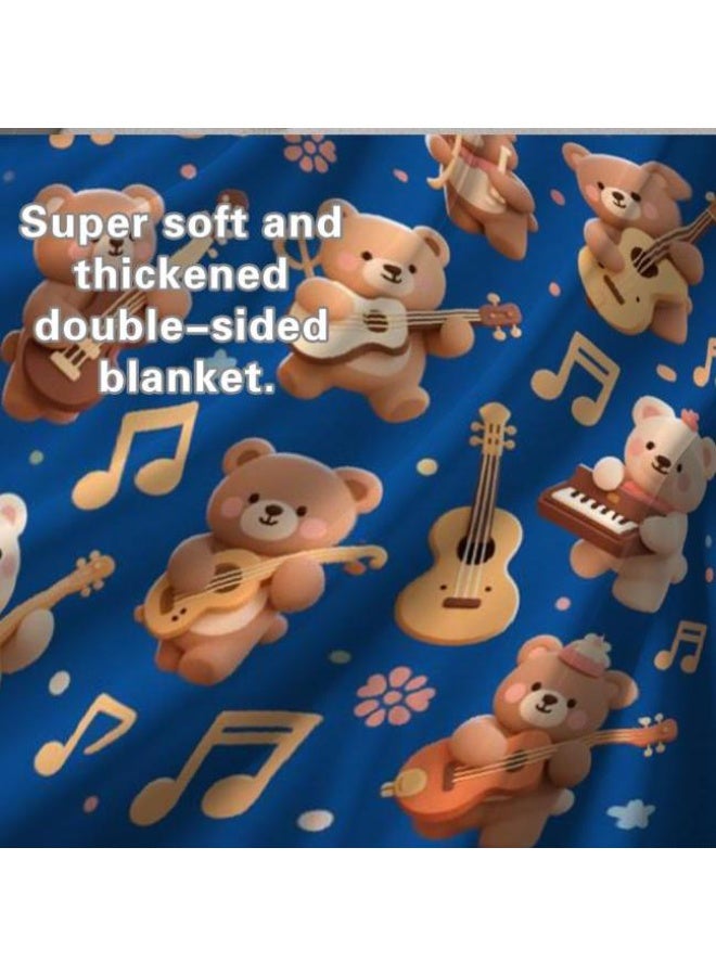 general Baby and children's cartoon flannel thin blanket (warm and comfortable, suitable for sleep, game use) 70cm*100cm - Image 1