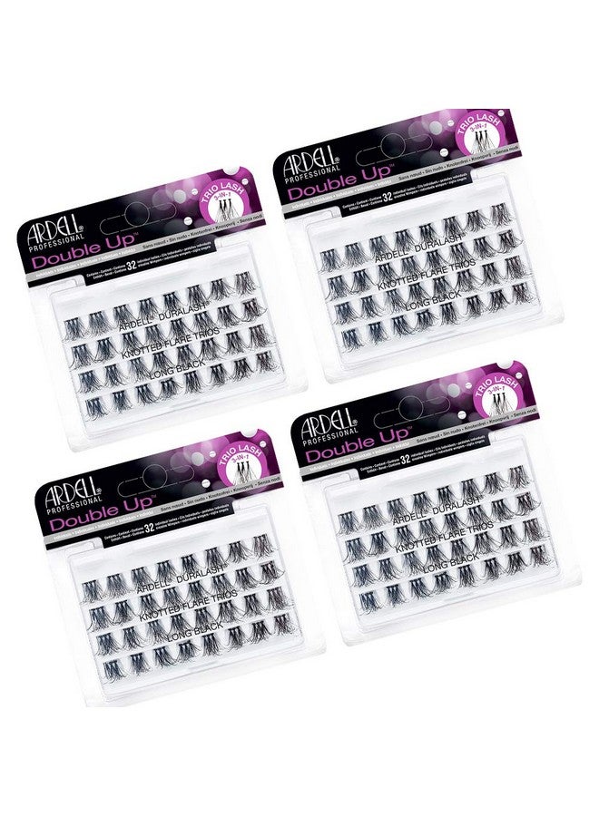 Ardell False Eyelashes Double Trio Individuals Long Black 4 Pack - Image 1
