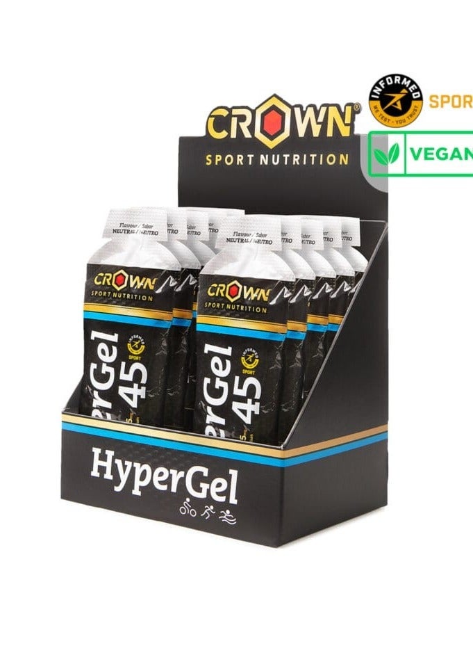 CROWN SPORT NUTRITION Crown Sport Nutrition - HyperGel 45 Neutral - Caffeine free and Vegan (10 x 75 grams) - Image 1