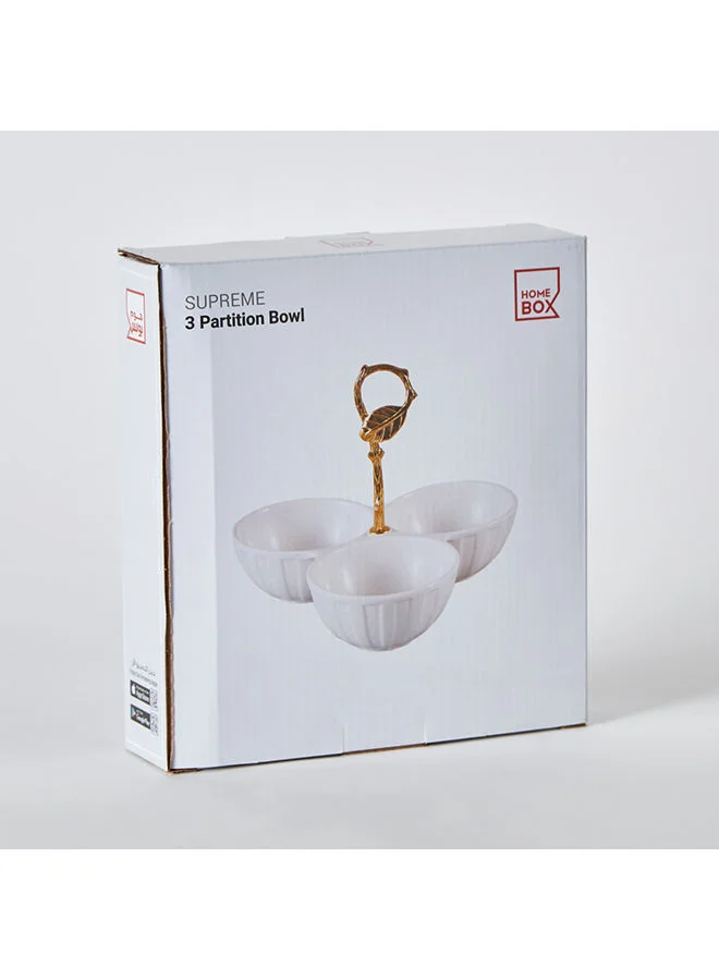 Home Box Supreme 3-Partition Bowl 21.2x5x21.2 cm