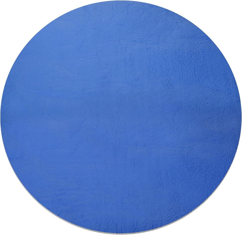 woobles 4-15ft Solar Pool Cover, Round Pool Cover for Above Ground Pool In-Ground Pool Frame Swimming Pools Inflatable Pool,Reduce Water Evaporation Keep Warm Rainproof Dust Protector Easy Set (14.8ft, Blue) - Image 1