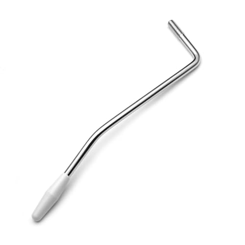 harpfeas 6 MM Thread Tremolo Arm Electric Guitar Tremolo Arm Thread Metal Single Tremolo Arm Whammy Bar with Tip for Stratocaster Electric Guitar Tremolo System (Chrome) - Image 1