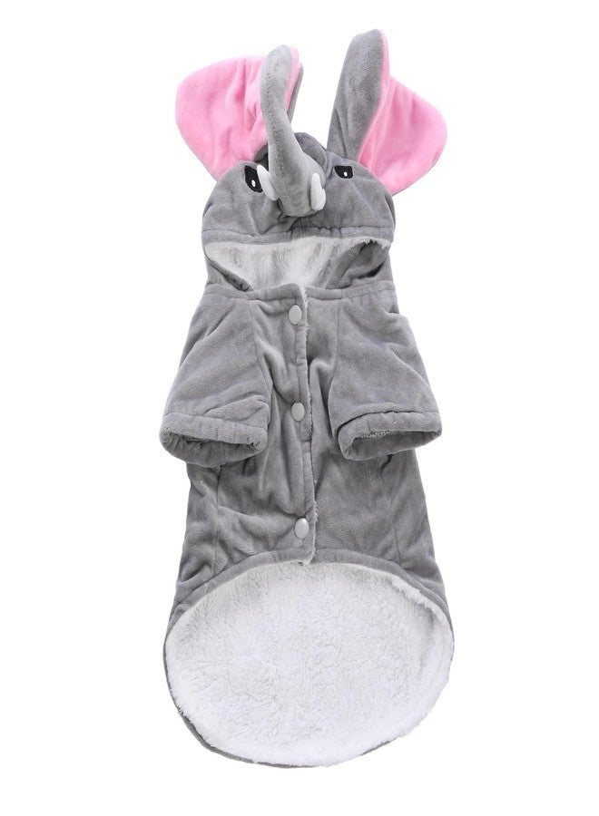 موغوكو أزياء تنكرية للكلاب والقطط والفيلة من موغوكو، فستان تنكري للهالوين للحيوانات الأليفة، زي تنكري رائع على شكل فيل، ملابس لطيفة ودافئة للكلاب (مقاس كبير) - Image 4