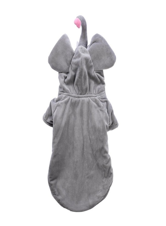 موغوكو أزياء تنكرية للكلاب والقطط والفيلة من موغوكو، فستان تنكري للهالوين للحيوانات الأليفة، زي تنكري رائع على شكل فيل، ملابس لطيفة ودافئة للكلاب (مقاس كبير) - Image 5