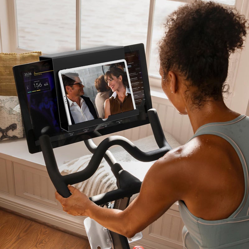 Qsxou Treadmill Tablet Holder, Exercise Bike Reading Stand, Acrylic Book Holder, Clear Acrylic Stand for Tablet, Magazines and Books, Blackï¼ˆ8.5 x 9.5 x 3.3 Inchesï¼‰ - Image 4