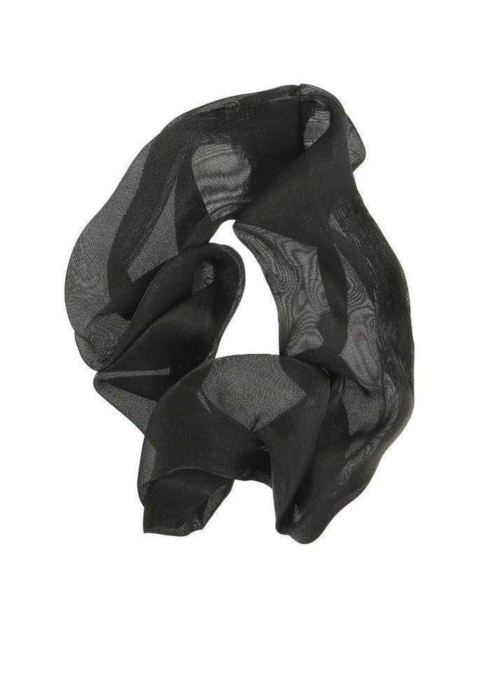 Girls' Fabric Hair Clip, Black 1 - Image 1