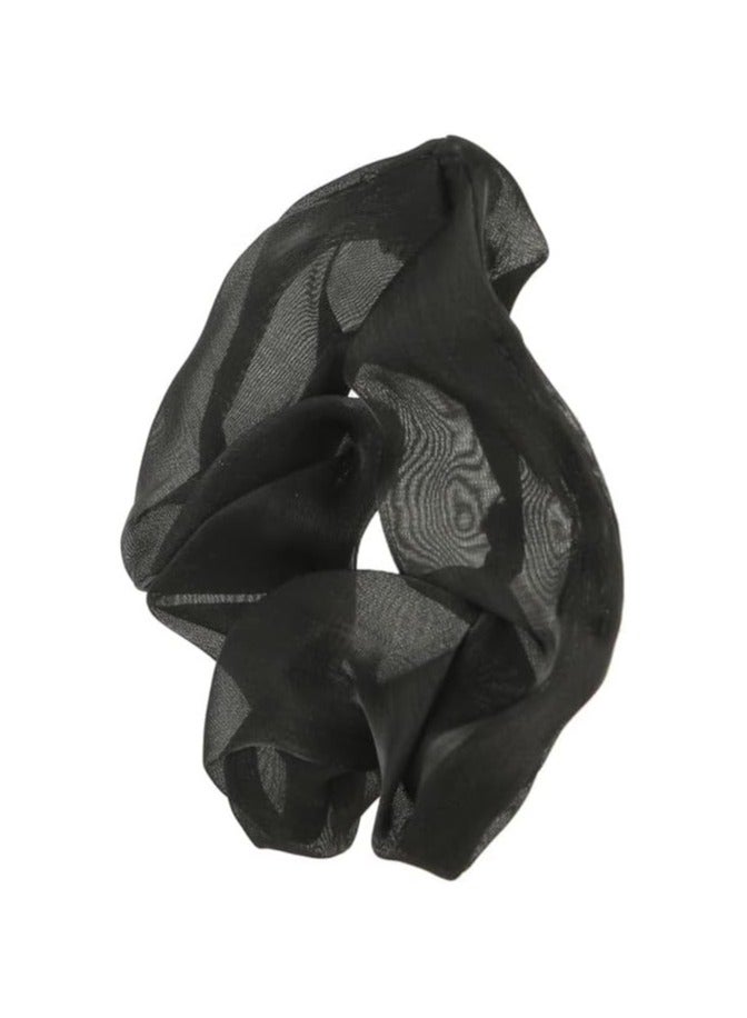 Girls' Fabric Hair Clip, Black 1 - Image 2