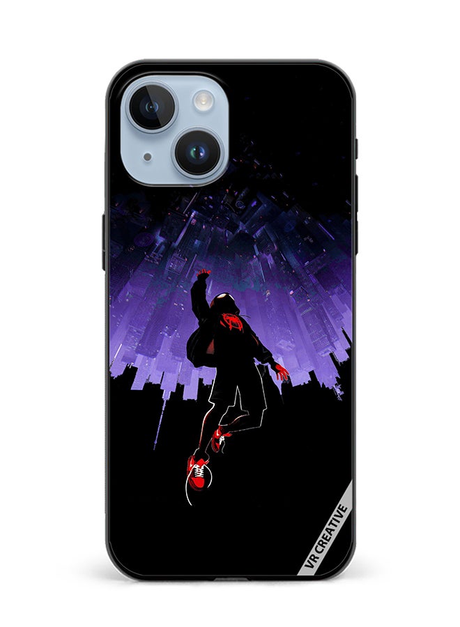 VR CREATIVE Protective Case Cover For Apple iPhone 15 Plus Spider-Man In Space Design Multicolour - Image 1