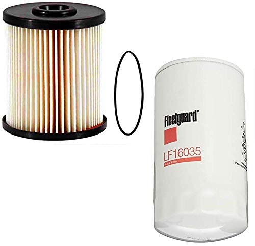 Fleetguard Oil & Fuel Filter Kit; Fits 2003-2007 Cummins (LF16035, FS19856) - Image 1