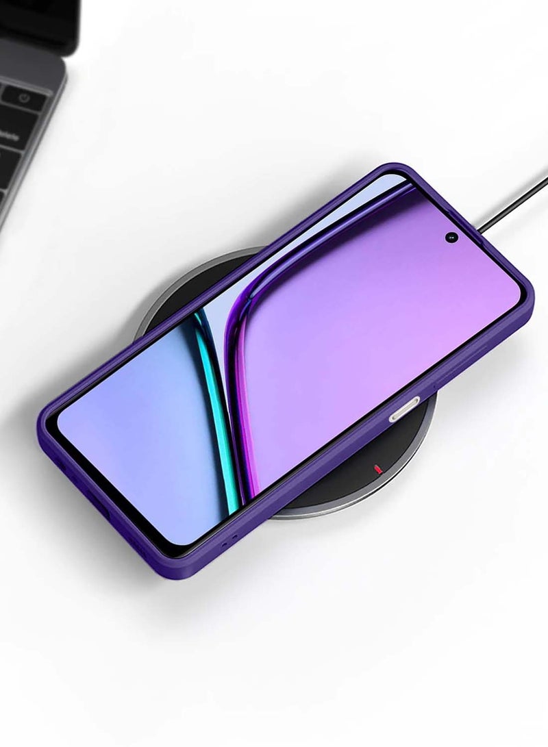 Wtech Realme C67 4G 2023 Soft Liquid Silicone Case Cover - Eggplant Purple - Image 5