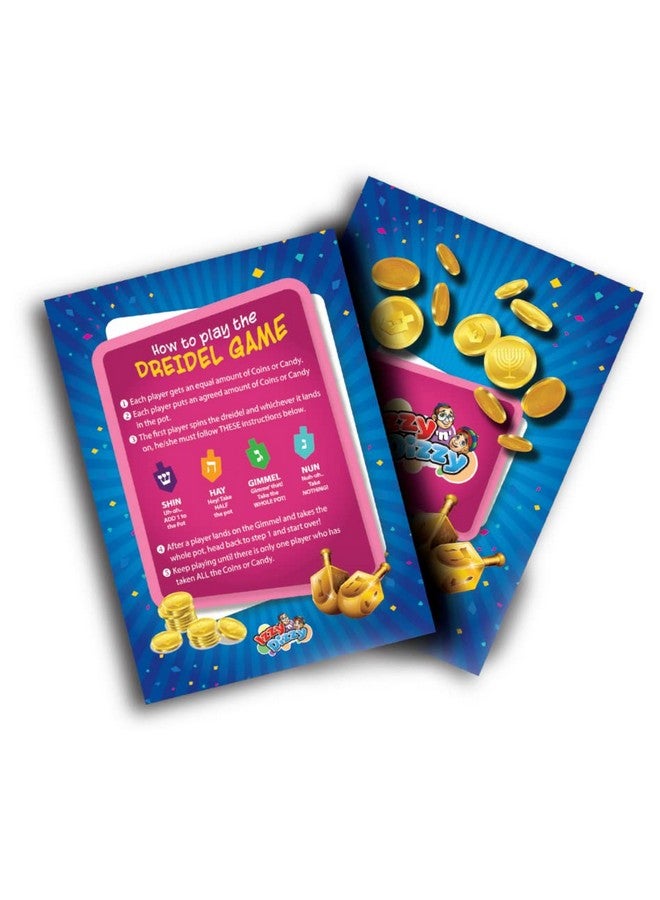 Izzy 'n' Dizzy Hanukkah Multicolored Painted Wooden Dreidel (Pack of 10) - Medium - Image 5