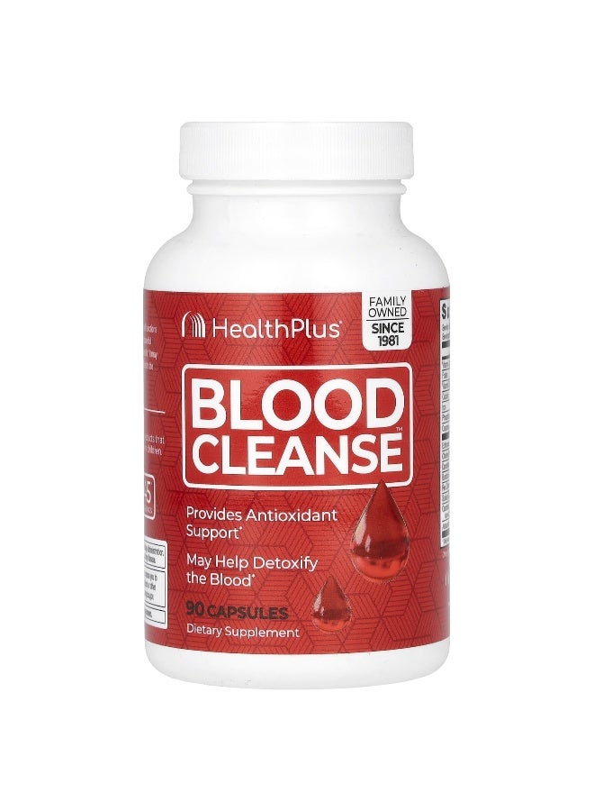 healthplus Health Plus, Blood Cleanse, 90 Capsules (Packaging may vary) - Image 1