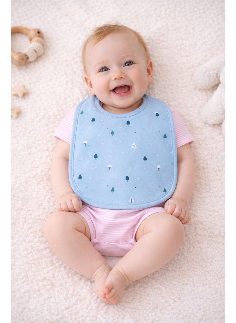 لؤي صدريات LUAY للجنسين مصنوعة من قماش الخيزران فائق النعومة بنسبة 100% مع طباعة رقمية_بودرة زرقاء - Image 1