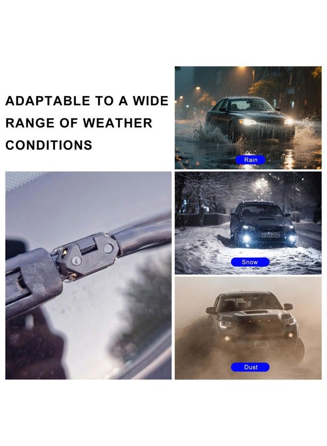 Suvnie 4 PCS Front Windshield Washer Nozzles, 4 Holes Car Windshield Washer Wiper Arm Sprayer, Auto Left Right Windshield Washer Squirter Nozzle Replacement, Universal Vehicle Accessories (4 PCS) - Image 5