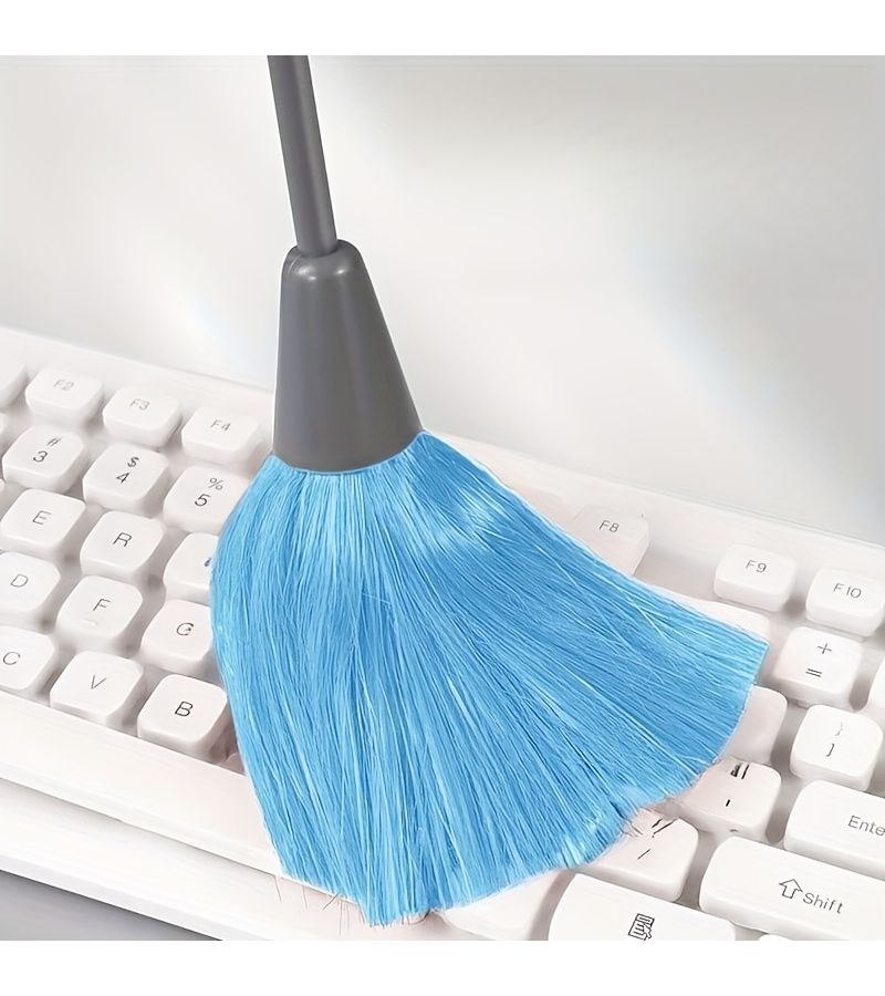 Blue Ultrafine Fiber Washable Electrostatic Feather Duster Brush for Dust Magnet Cleaning Furniture Car Sofa Screen - Image 4
