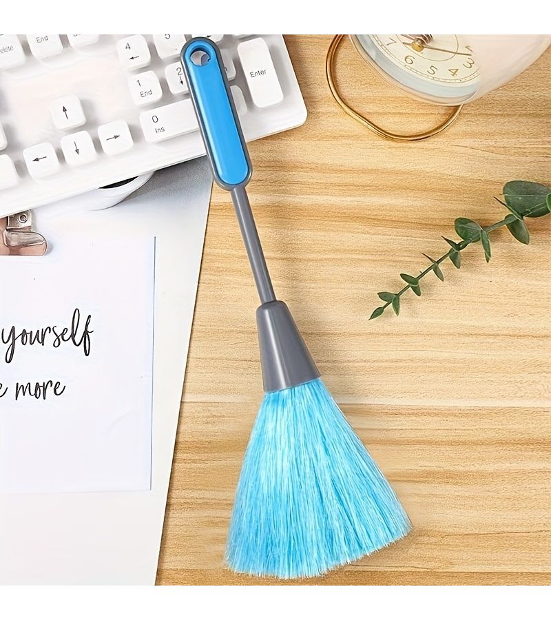 Blue Ultrafine Fiber Washable Electrostatic Feather Duster Brush for Dust Magnet Cleaning Furniture Car Sofa Screen - Image 1