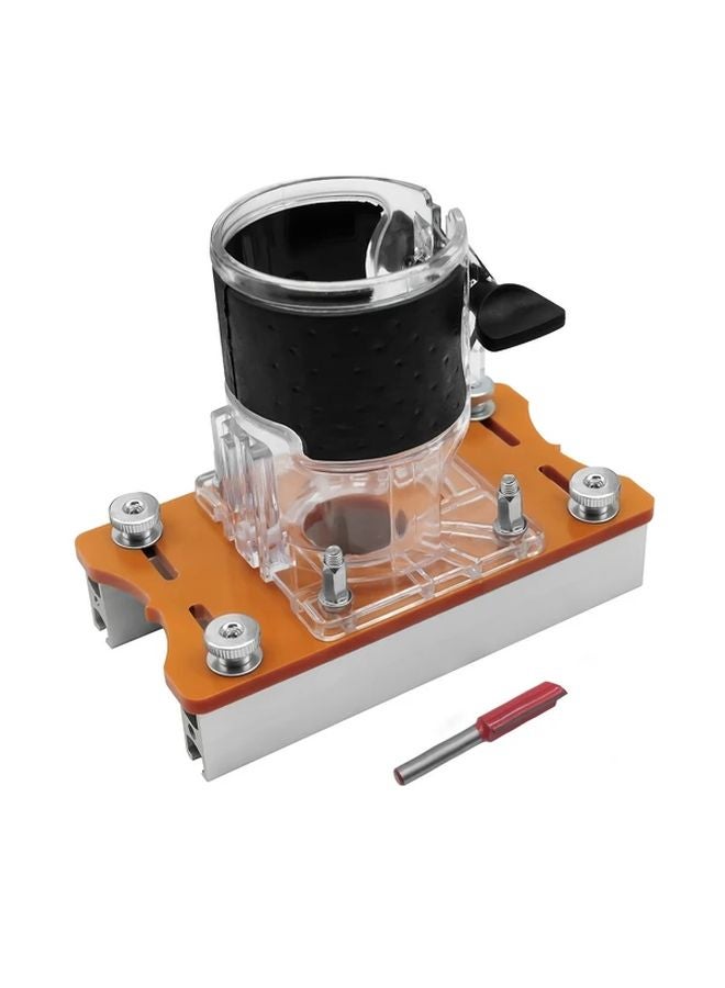 2 In 1 Woodworking Router Table Insert Plate Aluminum Alloy Engineering Plastic 65mm - Image 1