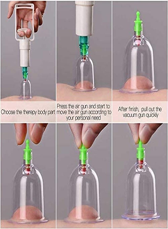 JEEJEX Cupping Therapy Set, 12 Cups with Pump, Clear Plastic, Vacuum Suction, Traditional Chinese Medicine - Image 4