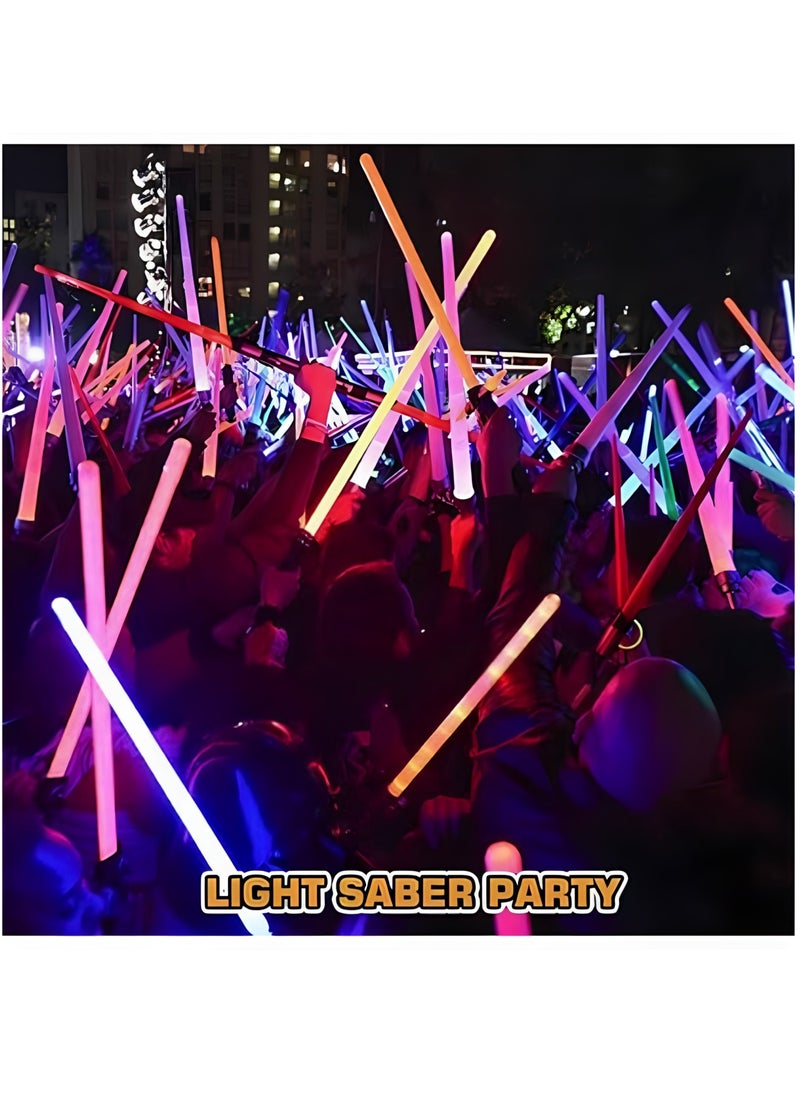 MAGIC VAULT - 2 PCS Lightsabers Colorful retractable double lightsaber set, lighted sword for kids, LED with sound effect and realistic handle, two pieces combined, perfect for kids - Image 1