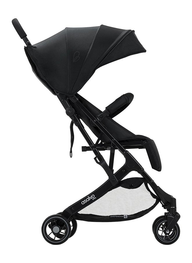 asalvo Amsterdam Stroller With Aluminum Chassis, Black - Image 4
