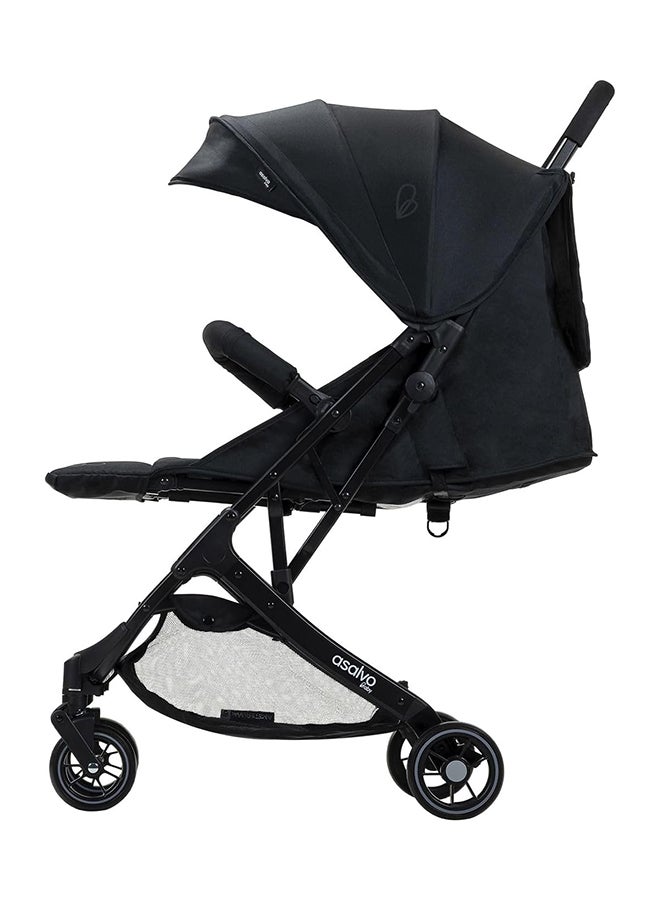 asalvo Amsterdam Stroller With Aluminum Chassis, Black - Image 3