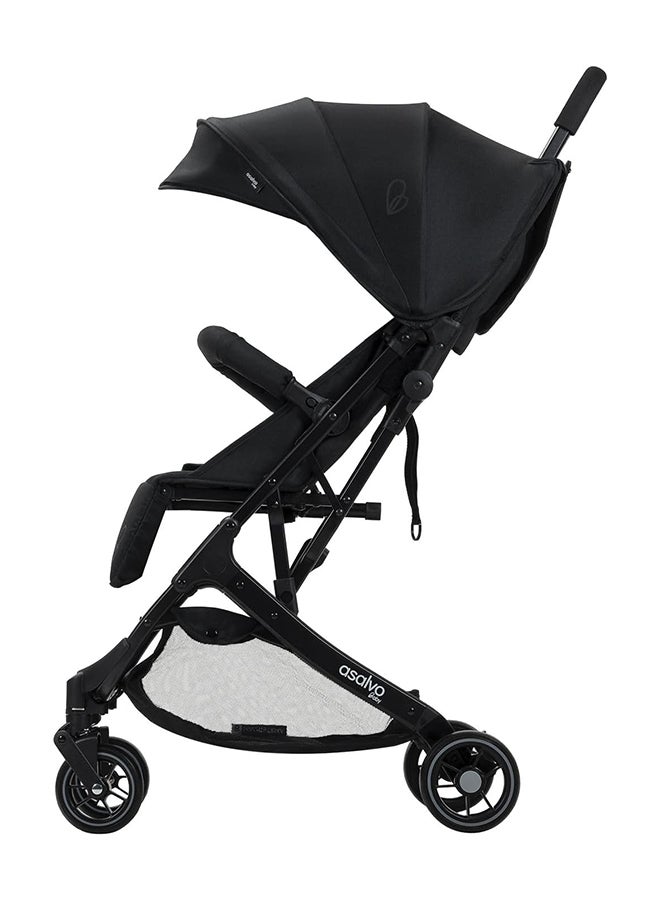 asalvo Amsterdam Stroller With Aluminum Chassis, Black - Image 2