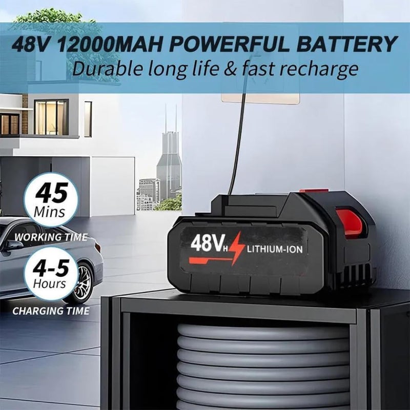 AEKDO 6 in1 Cordless Portable Pressure Washer Gun 48V High Pressure Water Gun with Cordless Rechargeable 6 Ways to Spray Water Used for Car Washer Gardens and Stones Floors - Image 2