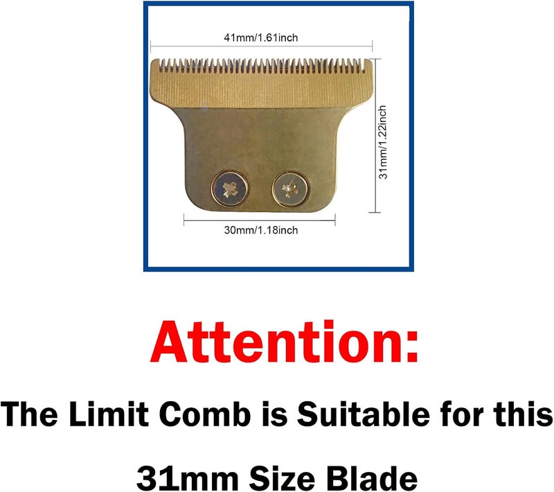 Hair Clipper Guides 8 Pack 1MM 2MM 3MM - Protection Guard Cover T-Blade Clipper Guides for Vintage T9 T-Blade Electric Trimmers Cordless Shavers Outliners Detailers - Image 2