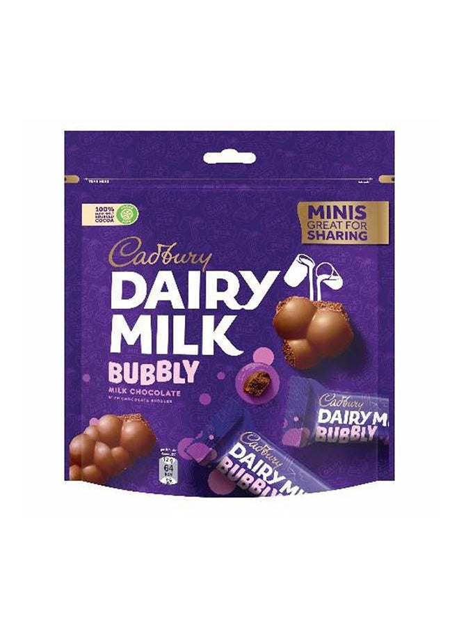Cadbury - Dairy Milk Minis Bubbly Chocolate Bag - (168g) - Image 1