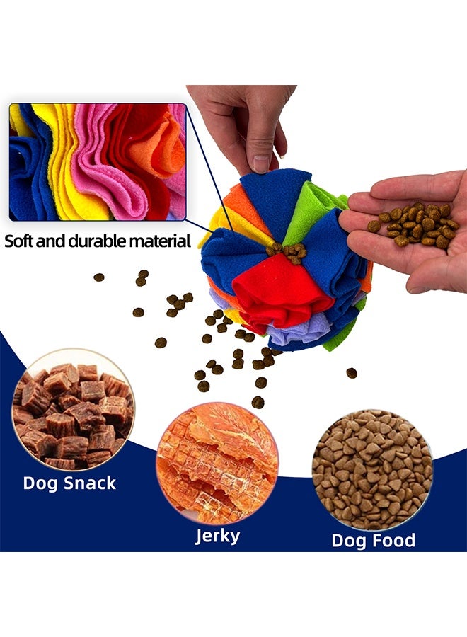 Snuffle Ball - Snuffle Ball للكلاب ، ألعاب التفاعلية لإبقائها مشغولة ، لعبة ألغاز الجرو مع حقيبة تخزين قابلة للغسل في الغسالة - Image 3