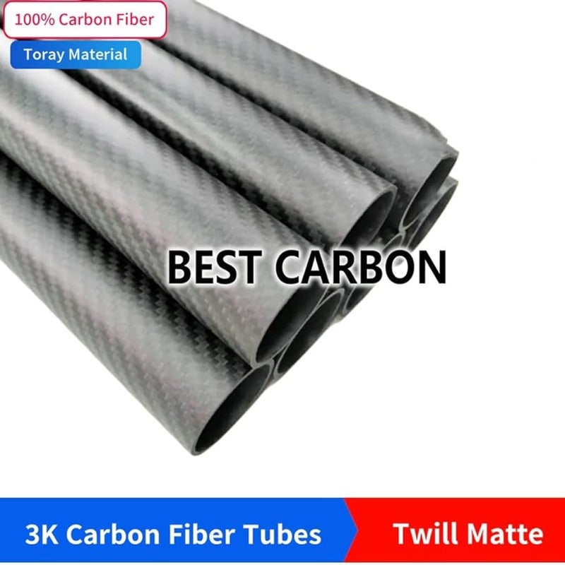 أنبوب من ألياف الكربون 15x11مم طول 500مم قطعتان للطائرات اللاسلكية والطائرات بدون طيار والدرونز - Image 4