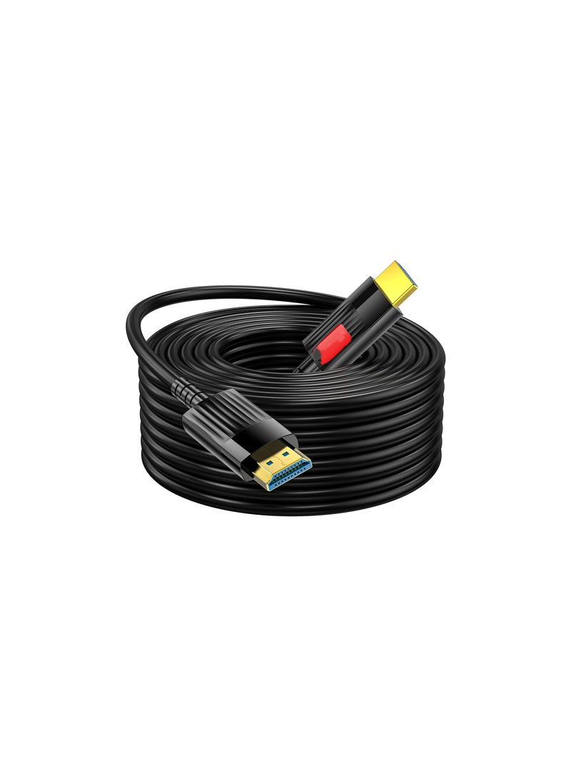 Fiber Optic HDMI 2.1 Cable 50FT (15M) – Ultra High-Speed 48Gbps, Supports 8K@60Hz, 4K@120Hz, eARC, HDR, Compatible with TV, Monitor, Projector, Gaming Console 