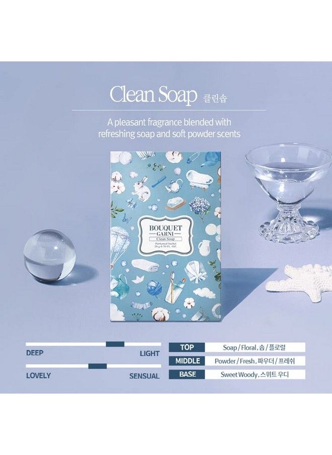 Bouquet Garni - Sachet Clean Fragrance Scent 2 Count 20G Each Long Lasting Rich Fragrance Room And Closet Deodorizer Freshener For Home Closet Odor Eliminator Silk Layon Overlaid Packing Tech - Image 1