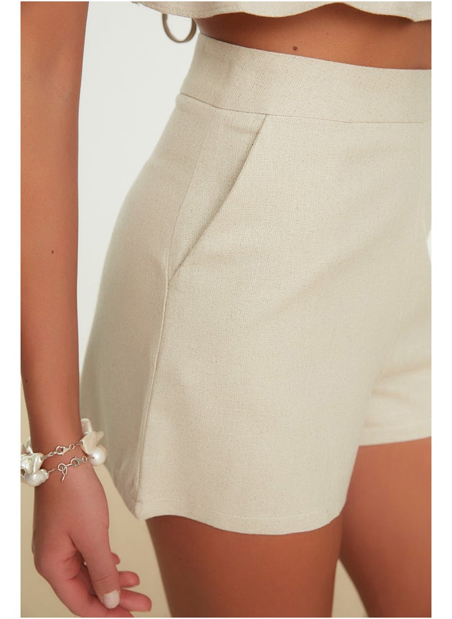 Beige Woven Linen Blend 100% Cotton Shorts & Bermuda TBESS21SR0058 - pzsku/Z75713A2D955AF3881619Z/45/_/1730941507/1e0edfc2-01cc-495d-82fb-73214b88016e