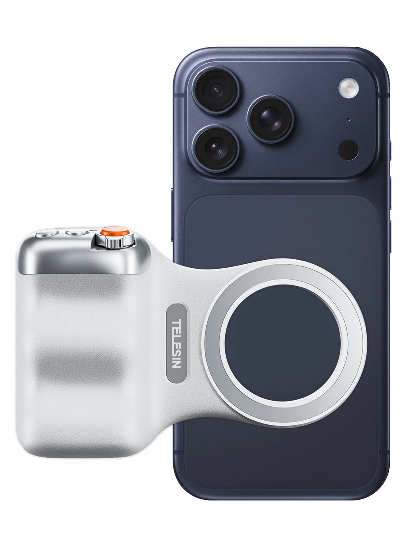 TELESIN قبضة مغناطيسية ممتعة 2 – قبضة كاميرا هاتف مغناطيسية مع جهاز تحكم بلوتوث لجهاز آيفون 17 برو - Image 1