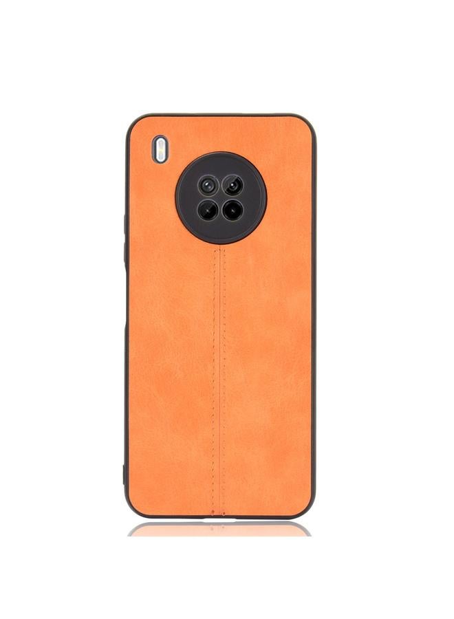 S-TOP Case For Huawei Y9a Shockproof Sewing Cow Pattern Skin PC + PU + TPU Case - Image 2