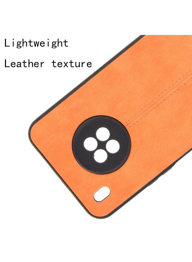 S-TOP Case For Huawei Y9a Shockproof Sewing Cow Pattern Skin PC + PU + TPU Case - Image 4