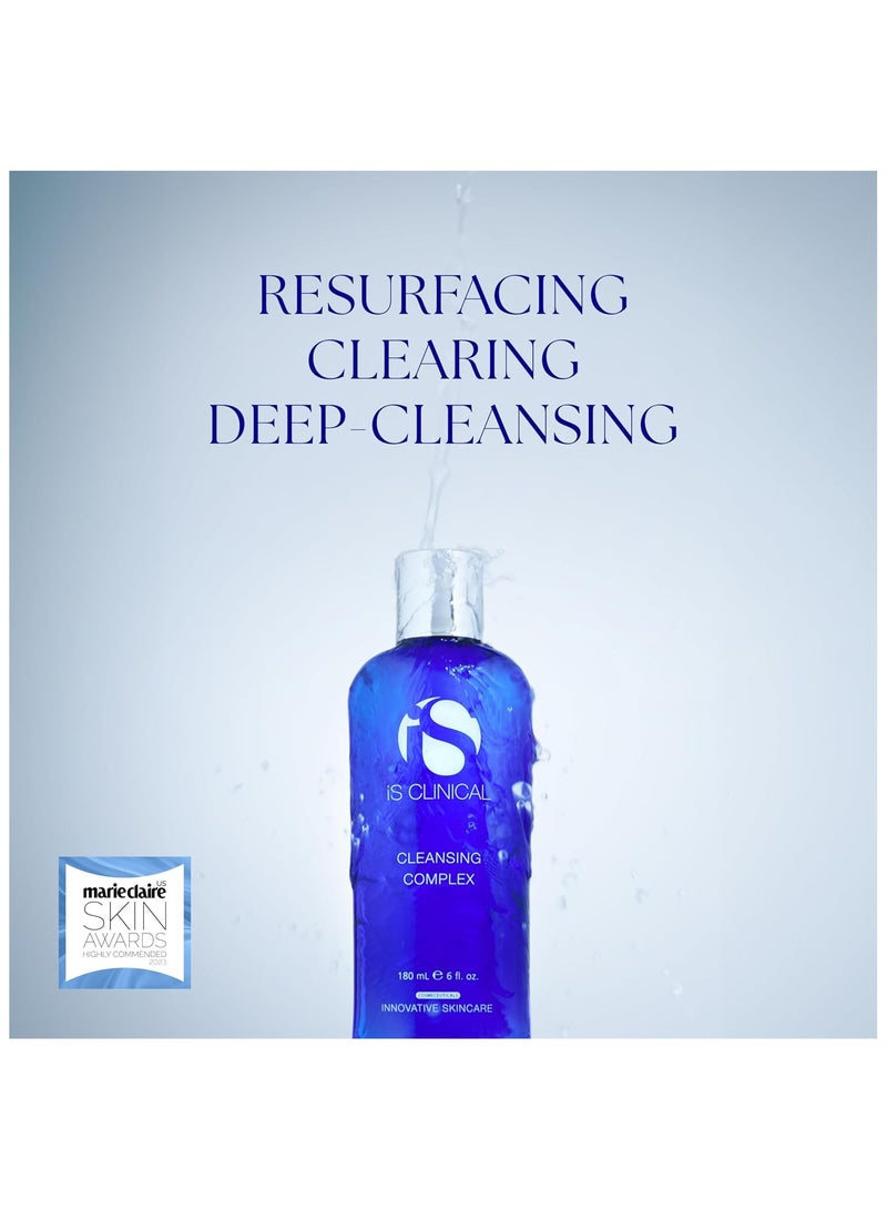 iS CLINICAL Cleansing Complex, 3 in 1 Gentle deep pore cleanser Face Wash and Makeup remover. Helps acne and blemish-prone skin 180 ml - Image 3