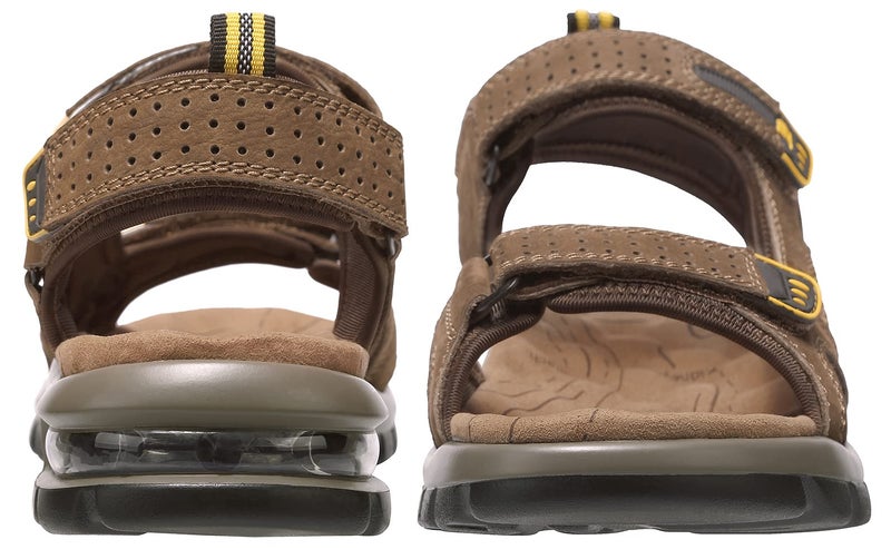 CAMEL CROWN Men's Leather Sandals for Hiking Walking Beach Treads Water Athletic Outdoor with Premium Air Cushion | Waterproof - Image 2