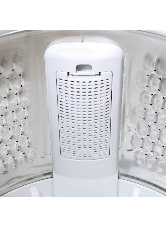 Meling Top Load Automatic Washing Machine, 7KG, Glass Door, Silver -  MTL80-620G - Image 5