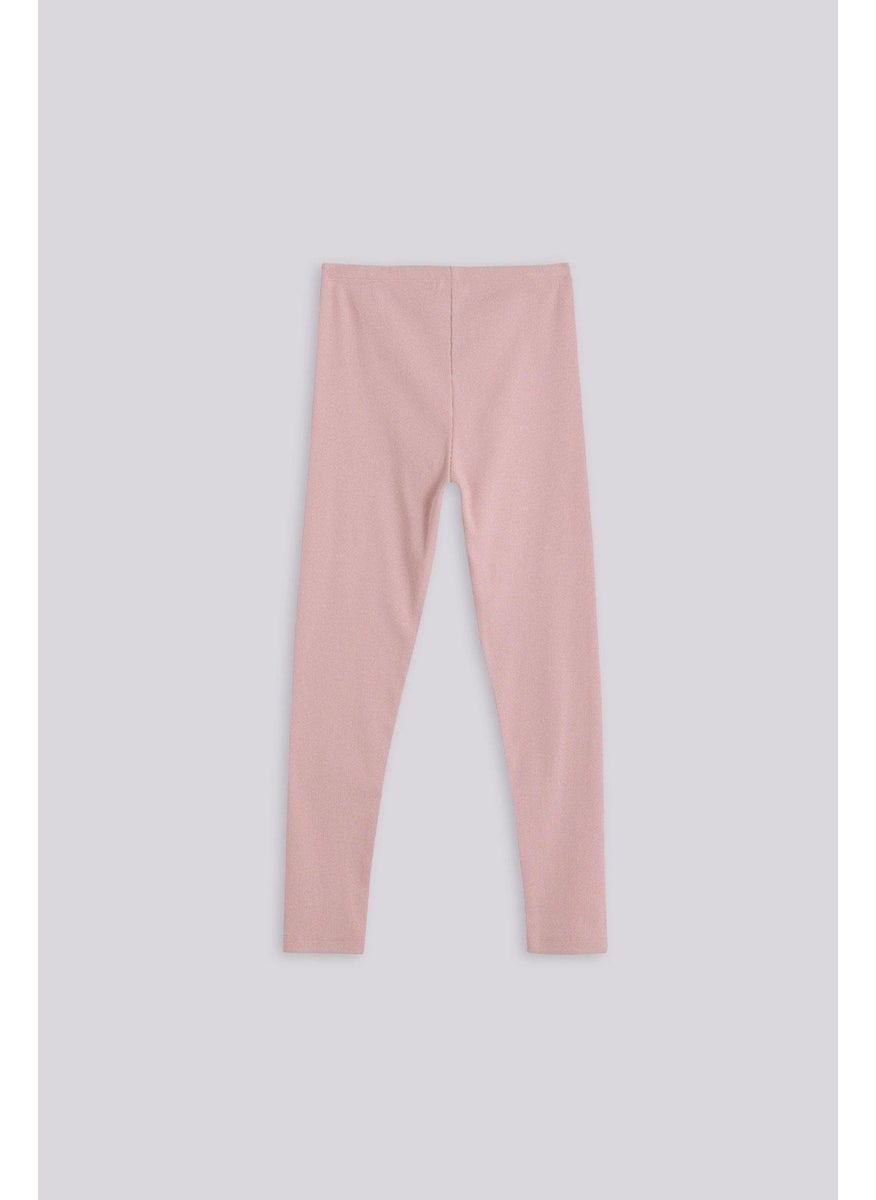 Tyess Basic Bg Store Girls Pink Tights  - Image 2