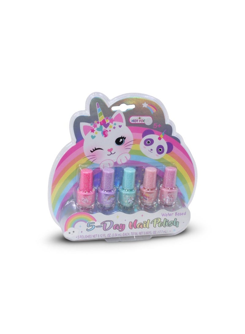 Hot Focus 5-Day Nail Polish Caticorn Set - Image 1