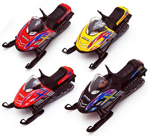 KiNSFUN Die Cast Metal Snowmobile Model 5 Inch 1 Random Color - Image 1