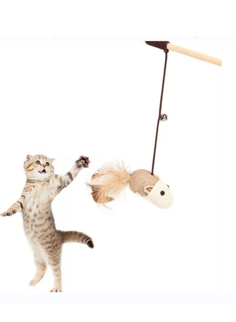 Funny Cat Stick Wooden Stick Pet Toy 40cm - Image 4